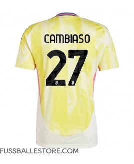 Günstige Juventus Andrea Cambiaso #27 Auswärtstrikot 2024-25 Kurzarm